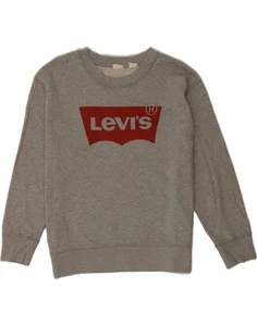 LEVI'S Womens Graphic Sweatshirt Jumper UK 18 XL Grey Cotton AJ11 - Picture 1 of 4