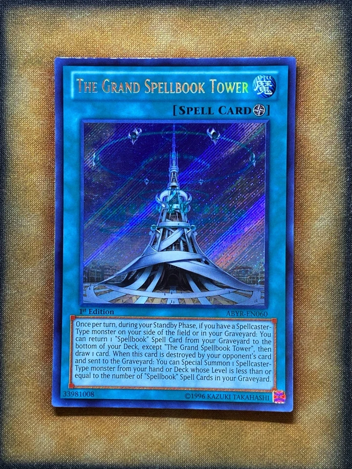 Yugioh The Grand Spellbook Tower ABYR-EN060 Secret Rare 1st Ed NM - Image 1 of 1