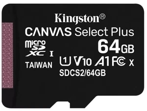 Micro SD Card SDHC SDXC Kingston 64GB Memory Card TF Card Class 10 SD Adapter - Picture 1 of 3