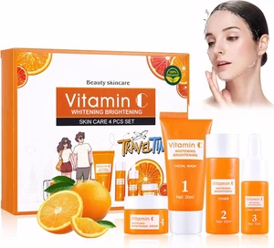 Cofanetto Skincare Donna – Set Viso Con Crema Idratante Alla Vitamina C, Deterge - Foto 1 di 12
