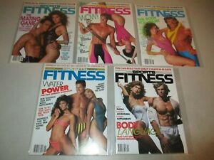 Joe Weiders Sports Fitness Magazine (Lot of 5) Feb March 1987, June Aug Sep 1986