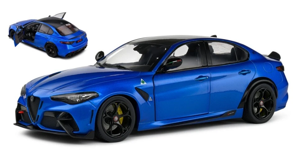 Modellino auto scala 1:18 Solido  ALFA ROMEO GIULIA GTA 2022 BLUE modellismo ... - Immagine 1 di 1