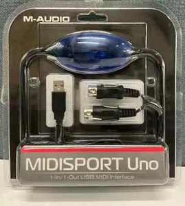 Brand New M-Audio MIDIsport UNO 1-in/1-out USB MIDI Interface 16 MIDI Channels - Picture 1 of 2