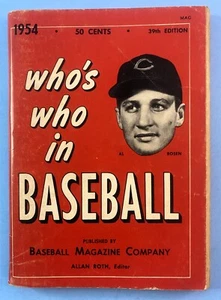 1954 Who's Who in Baseball - Al Rosen - Roy Campanella Brooklyn Dodgers Vintage - Picture 1 of 5