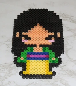 :: Perler Pixel Bead Art - Magnete MULAN Disney fatto a mano :: - Foto 1 di 1
