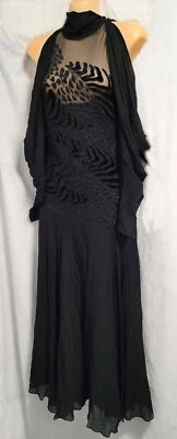 Sass & Bide Black Formal Evening Chiffon Dress Size 10 AUS/UK / 6 US NEW - Image 1 of 4