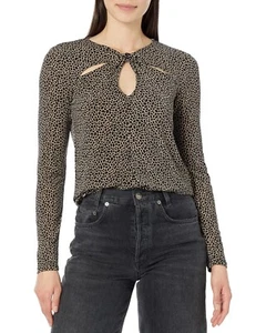 MICHAEL MICHAEL KORS Schlüsselloch-Top mit Giraffen-Print Twist-Detail GR. S - Bild 1 von 3
