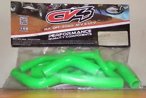 CV4 PREFORMANCE RADIATOR HOSE KIT GREEN SFSMBC141G: KAWASAKI KX450F 09-2015 - Picture 1 of 2