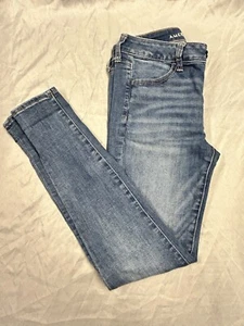 American Eagle Damen Light Wash Denim Next Level Stretch Jeans 4 Short Regular - Bild 1 von 11