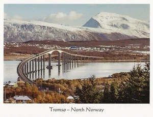 Postcard Norway Tromso Bridge over Tromsøysundet Strait Sebastian Worm Photo MNT - Picture 1 of 1