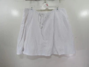 Mia Kaye Skort Size 3X White Drawstring Waist - Picture 1 of 6