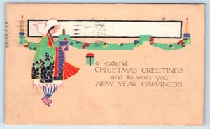 To extend a Christmas Greeting - Happy New Year 1916 Postcard - Picture 1 of 2