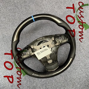 Real Carbon Fiber Steering Wheel Fit For Chevrolet Corvette C6 Z06 2006 - 2013 - Foto 1 di 7