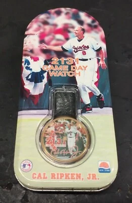 Cal Ripken Jr 2131 Game Day Commemorative Watch by Sun Time WITH TIN 1995 NICE!! - Image 1 of 3