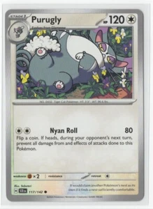 Pokemon Stellar Crown 117/142 Purugly - Picture 1 of 1
