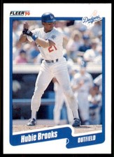 1990 Fleer Update Hubie Brooks . Los Angeles Dodgers #U-19