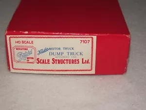Kleiber Motor Truck~Dump Truck~HO scale~Metal~#7107~New~Opened Box ~Sealed Bags - Picture 1 of 5