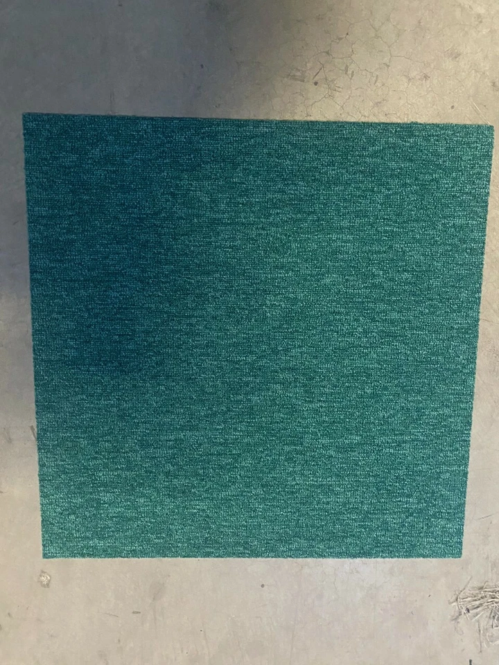 EZYCARE Carpet Tiles Heavy Duty 20pcs 5SQM Office Home Shop FLOOR Flooring dark GREEN