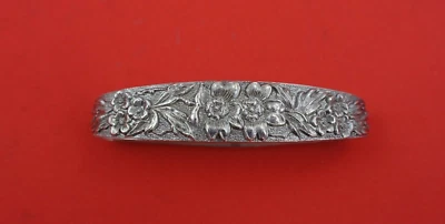 Anillo de servilleta de plata de ley Rose by Stieff con 1.8ozt 2 1/2" x 3/4" Foto 1 de 2