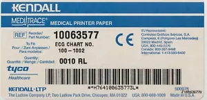 Kendall EKG Diagramm Aufnahmepapier 10 im Karton (15 neue Rollen insgesamt) 10063577 - Bild 1 von 1