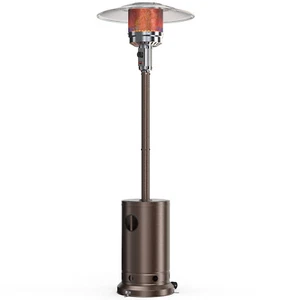 48,000 BTU Propane Patio Heater with Tabletop, Double-Layer Stainless Steel Burn - Picture 1 of 8