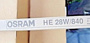 Osram Lumilux Cool White 28w / 840. Box Of 20 116cm Tubes. - Picture 1 of 3