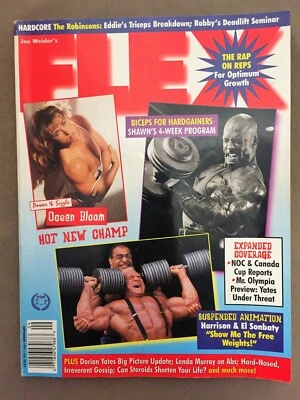 Flex Bodybuilding Muscle Magazine  Shawn Ray + Dorian Yates  09-97 - Image 1 of 4