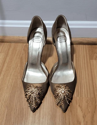 Mary Norton Metallic Embellished Pump 8.5 - Image 1 of 4