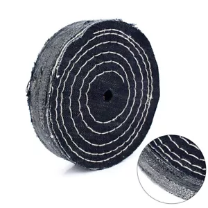 6" Denim Cloth Polishing Wheel Buffing Grinding Rotary Tool For Metal 1/2" Bore - Picture 1 of 5