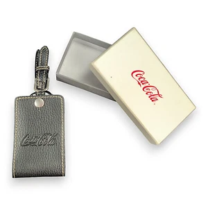 Barrington Coca-Cola Vegan Leather Luggage Tag - Picture 1 of 12