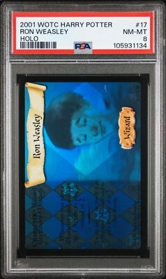 2001 WOTC Harry Potter TCG - Ron Weasley Holo Foil #17 - PSA 8 NM-MT - Image 1 of 2