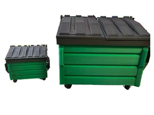 Mini Dumpsters! Great to paint on or for mini skateparks or models - Picture 1 of 2