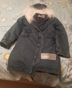 Yves Salomon Damen Mantel Denim Parka Four Merinos Gr. 38 - Bild 1 von 10