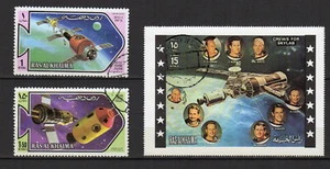 Südost Arabien Ras Al Khaima Weltraum Astronaut Lot Briefmarken gestempelt /TE512 - Bild 1 von 3