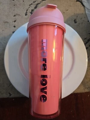 Nueva taza de viaje térmica de doble pared aislada Kate Spade New York ~ rosa Foto 1 de 4