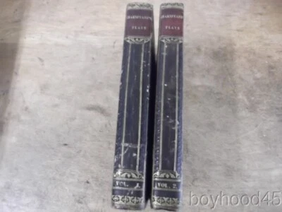The Plays of William Shakspeare (Shakespeare), Vols. I & II-1823-Leather Foto 1 de 4