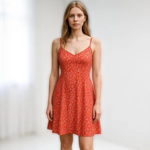 F21 Womens Dress Floral Slip Midi Summer Spaghetti Strap Sz Large Office Siren - Picture 1 of 12