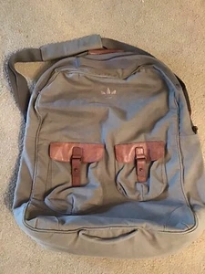 Adidas Canvas Fold over Holdall With Cross Body Strap Beige - Picture 1 of 8