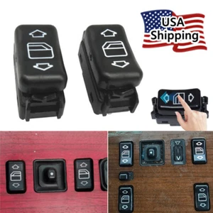 Console Power Window Pair Plastic Switch#1248204510 For Mercedes Benz 1986-1993  - Picture 1 of 17