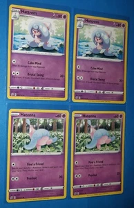 2x Hattrem 084/192 84/192 & 2x Hatenna 083/192 83/192 Pokemon Rebel Clash NM - Picture 1 of 1