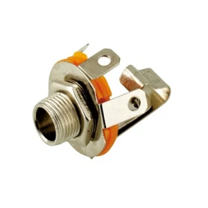 Gniazdo do zabudowy jack 6,3mm mono z przełącznikiem - Zdjęcie 1 z 1