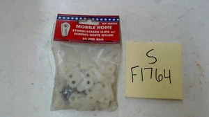 Wp-8830H Mobile Home White Nylon Storm/Screen Clips - Picture 1 of 2