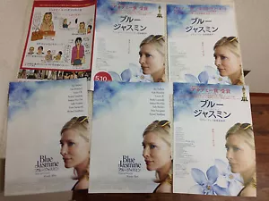 Genial AZUL JASMINE Japón Volante mini-póster x5! ¡Oscar Woody Allen Cate Blanchett! - Imagen 1 de 1