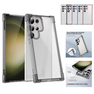 Hülle für Samsung Galaxy S24 S23 S22 Plus Ultra Schutz Handy Case Tasche Klar - Picture 1 of 19