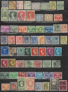 Netherlands, used, 62 different, between #41 & #246. issued 1894-1944, CV=$20.55 - Picture 1 of 1
