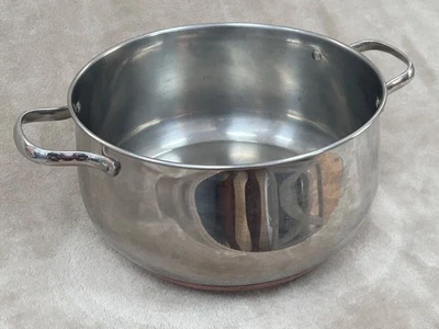 Revere Ware 6 Qt Stock Pot Dutch Oven NO LID 18/10 Stainless Steel Korea K1 99m - Image 1 of 4