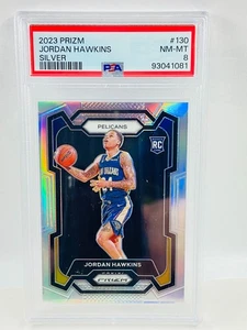 2023-24 Panini Prizm Jordan Hawkins RC Silver #130 PSA 8 - Picture 1 of 2