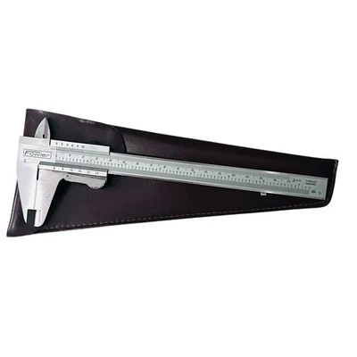 Fowler VERNIER CALIPER 1/20mm 1/1000" Measure Gauge Poland Hardened VTG w Case - Image 1 of 4