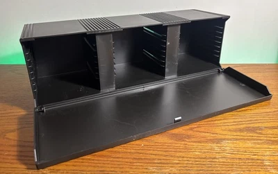 Vintage Retro Case Logic CD Hard Plastic Jewel Case Storage Rack Fold Down Door - Image 1 of 4