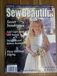 Sew Beautiful Issue No. 82, 2002 Sweet Sundresses Cool Capri Pants Picot Bullion - Picture 1 of 16